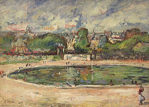 ARTHUR FILLON Wasserbecken in den Tuilerien