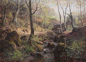 "Schüz, Landschaft im Bergischen, 1896"