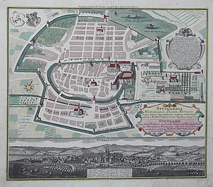 Plan von Stuttgart