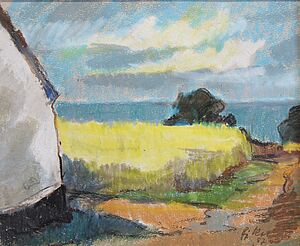 "Kohlstädt, Rapsfeld - Bornholm, W 1987-016"