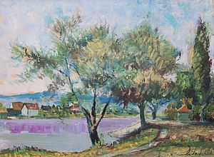 "Dünkelsbühler, Bäume am Bodensee"