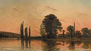 "Delpy, H. C., Abendliche Flußlandschaft, 1902"