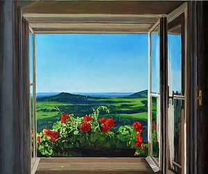 "Jauss, Am Fenster, 2021"