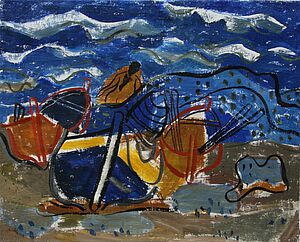 "Schöllkopf, Fischerboote auf Mallorca, 1956"