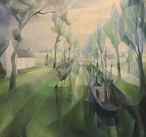 "Alber, Kanallandschaft, ca. 1975"