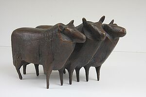 "Melis, Schafe - Dreiergruppe, 1973"