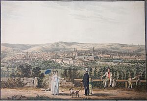 "Nilson, W. J. E., Stuttgart von der Morgenseite, um 1815"